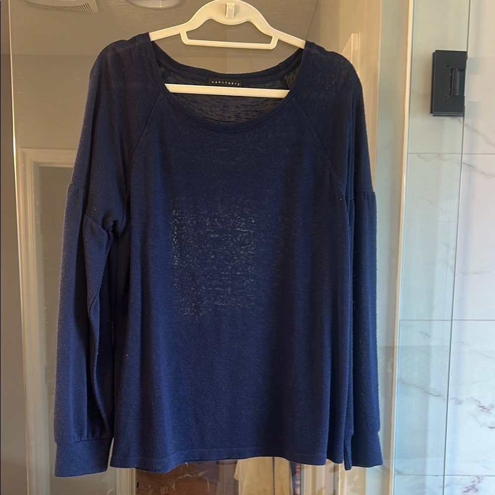 Sanctuary Blue Long Sleeve Light Sweater